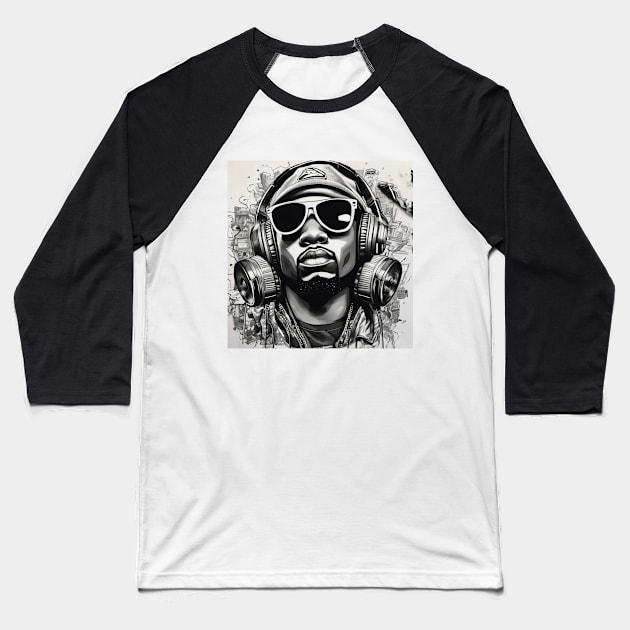 hip hop artwork Baseball T-Shirt by OWLS store